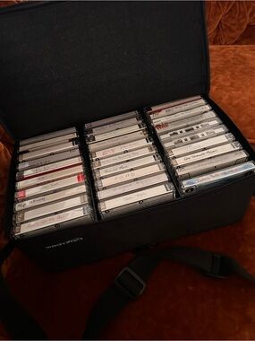 Vintage #6 Mix Tape Collection in case mostly 70s-90s rock & some country